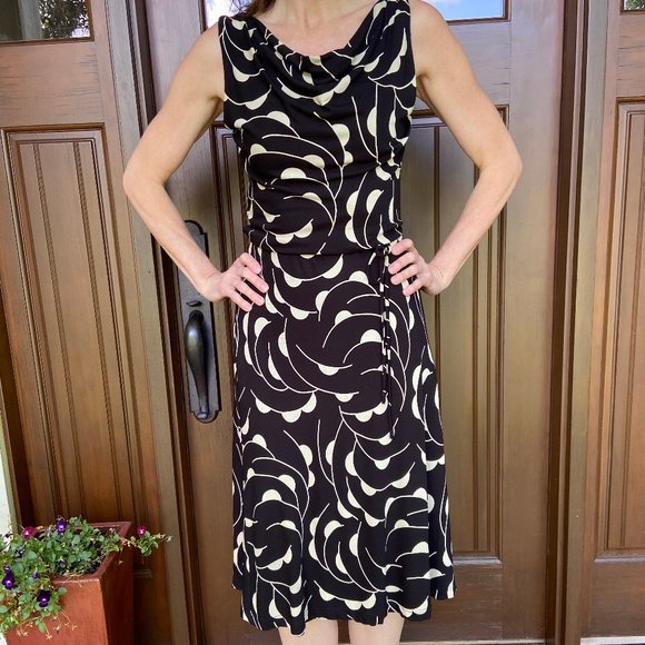 ABS Allen Schwartz Dresses & Skirts - Vintage! ABS Cowl Neck Jersey Dress